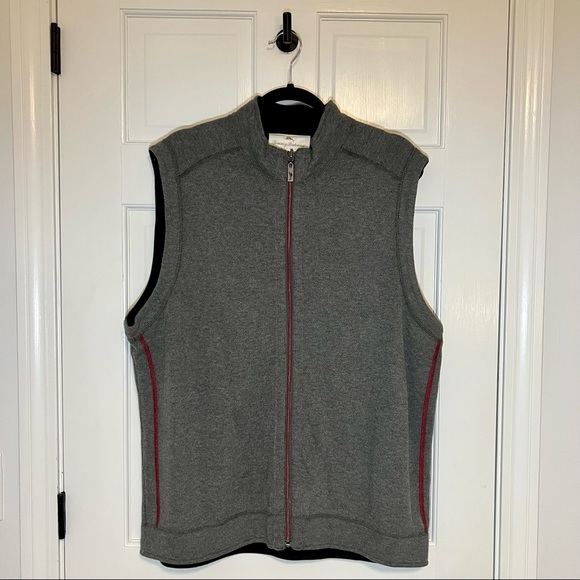 Tommy Bahama Other - Tommy Bahama | Grey/Black Reversible Men’s Vest - EUC